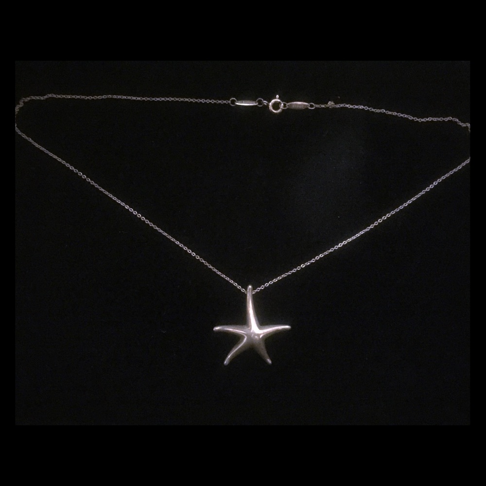 Tiffany & Co. Sterling Silver Starfish Necklace